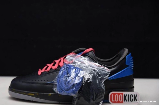 Reps LUCY 2 Low Retro Jordan Off-White Black Blue SP DJ4375-004 0805